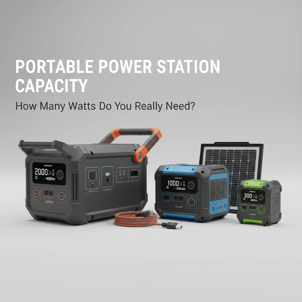 Portable Power Station Capacity: How Many Watts Do You Really Need?